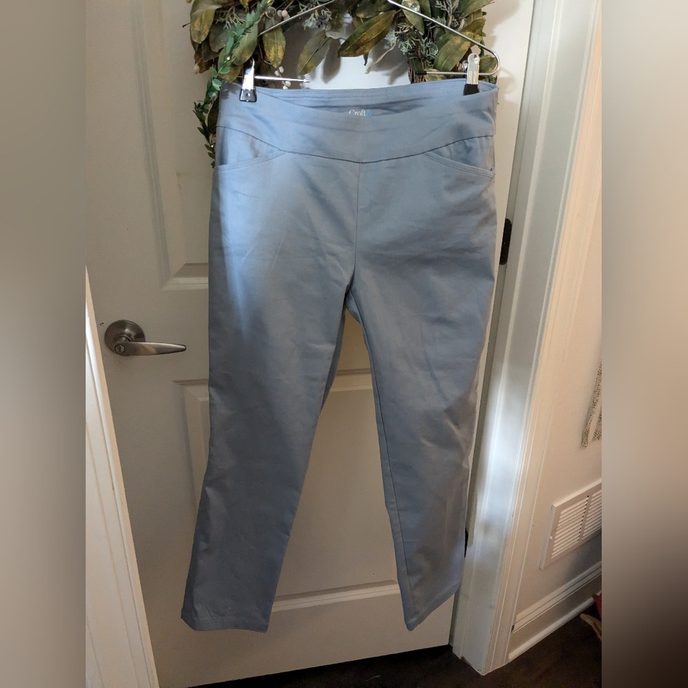 croft & barrow Light Blue Straight Leg Pants